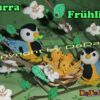 Blaumeise, Frühling-Dekoration (H317) und Kuscheltier Vogel Blanka  (A107)