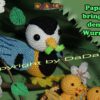 Blaumeise, Frühling-Dekoration (H317) und Kuscheltier Vogel Blanka  (A107)