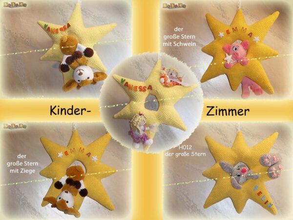 Kränze Stern H000-12 - die Kränze machen das Kinderzimmer schön bunt