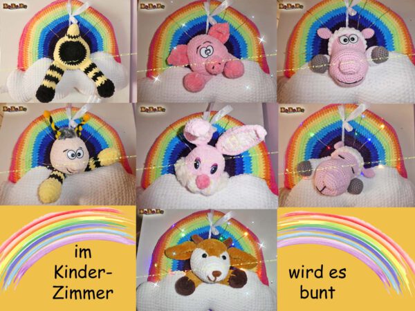 Kränze regenbogen Kopie H000-12 - die Kränze machen das Kinderzimmer schön bunt
