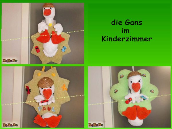 Kranz-Gans Kinderzimmer H000-12 - die Kränze machen das Kinderzimmer schön bunt