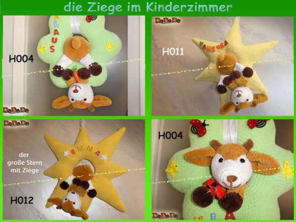 Kranz-Ziege Kinderzimmer H000-12 - die Kränze machen das Kinderzimmer schön bunt