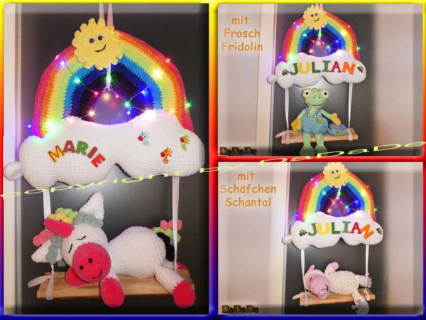 x4-Kranz-Regenbogen-3 H000-12 - die Kränze machen das Kinderzimmer schön bunt