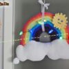 H000-12 - die Kränze machen das Kinderzimmer schön  bunt