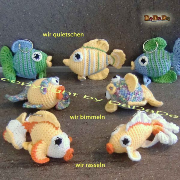 Krake Matrose Kalle, mit Fischen, die Spieluhr zum Greifen und Kuscheln  (B404)