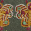 Schmetterling Friedl und Frieda Zickzack, zum Kuscheln (A129)