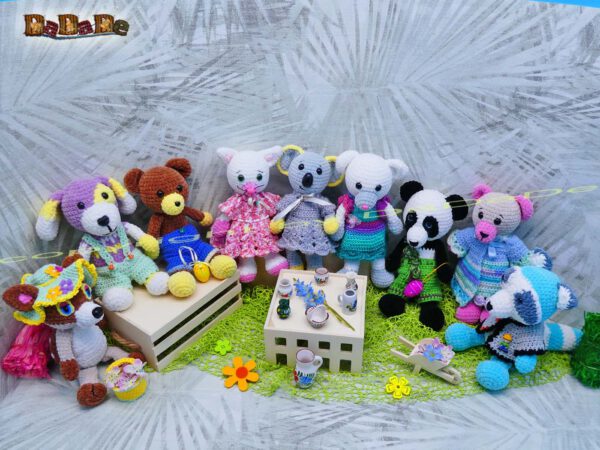 A300 die Freunde aus dem Bärenland, Amigurumi zum An- und Ausziehen