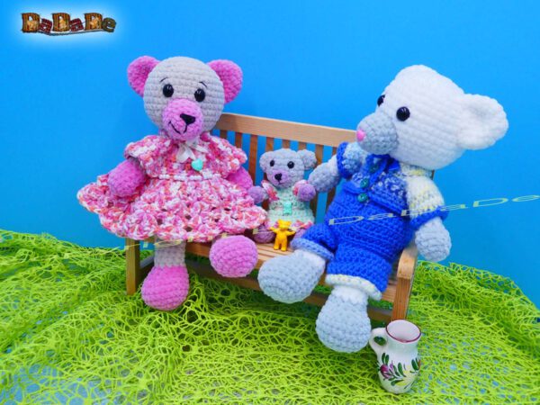 A300 die Freunde aus dem Bärenland, Amigurumi zum An- und Ausziehen