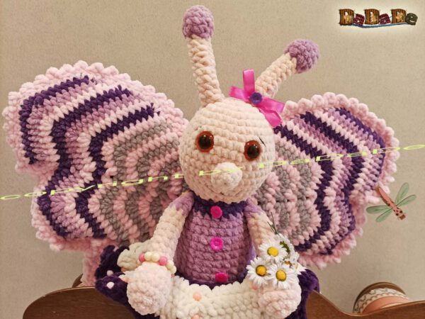 xSchmetterling-Sie 1 Schmetterling Friedl und Frieda Zickzack, zum Kuscheln (A129)