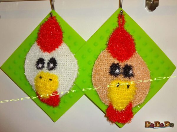 xSchwamm Huhn 1 Schwämme, Oster-Tiere Schwamm Hase, Huhn & Küken im Ei (S205)
