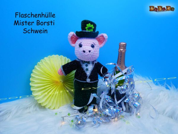 Flaschen-Verpackung Mrs. & Mr. Schwein (H577-8)