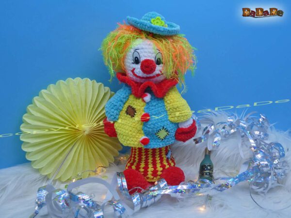 xH310 Flaschenhülle Clown 3 Flaschen-Verpackung, Flaschenhülle Clown (H310)