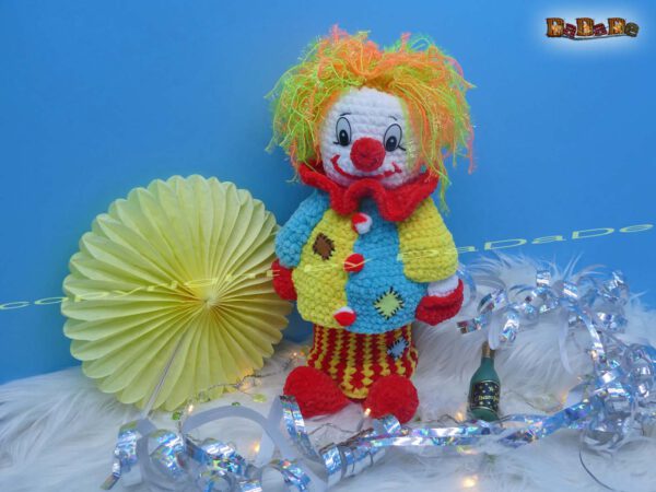 xH310 Flaschenhülle Clown 4 Flaschen-Verpackung, Flaschenhülle Clown (H310)