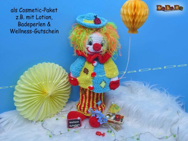 xH310 Flaschenhülle Clown 7b Flaschen-Verpackung, Flaschenhülle Clown (H310)