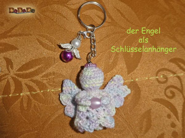 Stifte Engel-Schlüsselanhänger 1 Stift mit Engel, der Kugelschreiber mit Deko (H712)