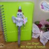 Stift mit Engel, der Kugelschreiber mit Deko (H712)