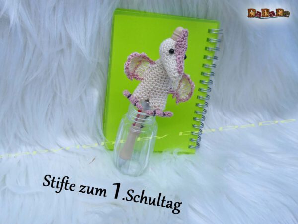 xStifte Flugsaurier 1 Stift mit Dino, der Flugsaurier, der Kugelschreiber mit Deko (H722)