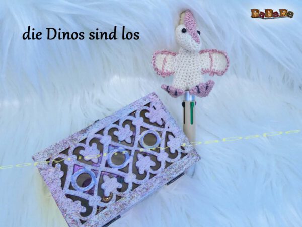 xStifte Flugsaurier 5 Stift mit Dino, der Flugsaurier, der Kugelschreiber mit Deko (H722)