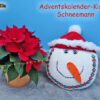 Kissen Schneemann mit Adventskalender (H163)