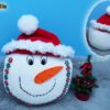 Kissen Schneemann mit Adventskalender (H163)