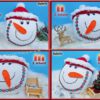 Kissen Schneemann mit Adventskalender (H163)