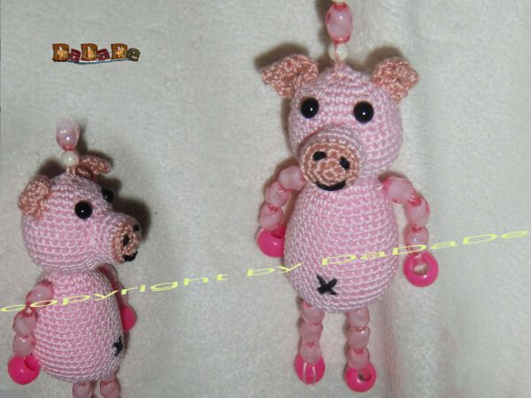 xSchlüsselanhänger Schwein 10 Schlüsselanhänger Schwein (A965)