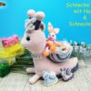 Schleimspuren-Schnecki Loisa mit Hase Hopsy (H351)