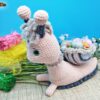Schleimspuren-Schnecki Loisa mit Hase Hopsy (H351)