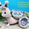 Schleimspuren-Schnecki Loisa mit Hase Hopsy (H351)