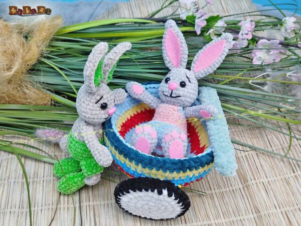 xWurm Hase-Kugel 2 Wurm Wuppi mit Hase Flopsy (H350)