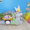 Wurm Wuppi mit Hase Flopsy (H350)