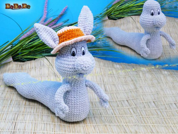 xWurm Wuppi grau 11 Wurm Wuppi mit Hase Flopsy (H350)