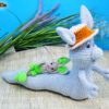 Wurm Wuppi mit Hase Flopsy (H350)