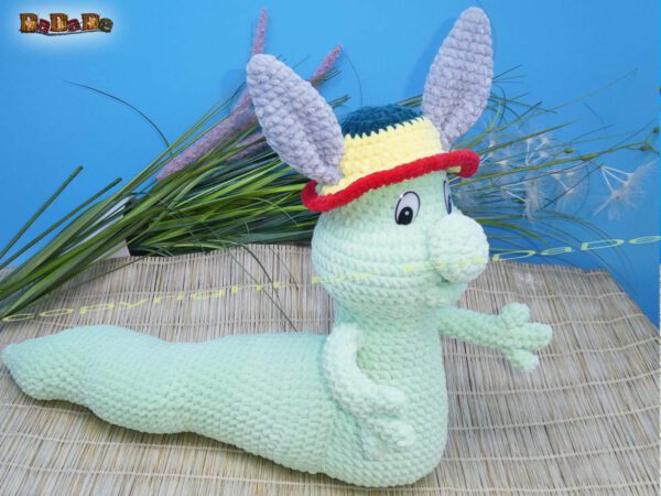 xWurm Wuppi türkis 11 Wurm Wuppi mit Hase Flopsy (H350)