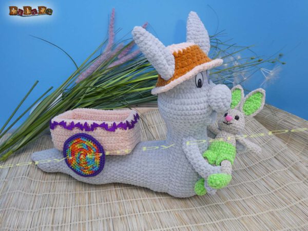 xWurm grau 1 Wurm Wuppi mit Hase Flopsy (H350)