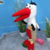 Storch Plapper-Gerdi, die Hand-Maul-Puppe (B355)