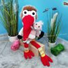Storch Plapper-Gerdi, die Hand-Maul-Puppe (B355)