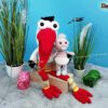 Storch Plapper-Gerdi, die Hand-Maul-Puppe (B355)